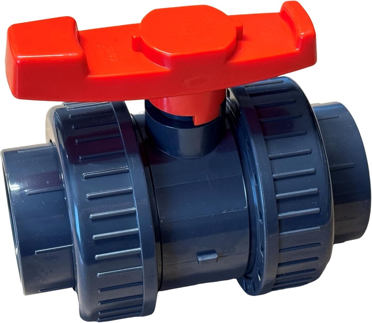 Kogelkraan 25 mm met 2 x kleefmof van PVC - U 10 bar DIN 8063