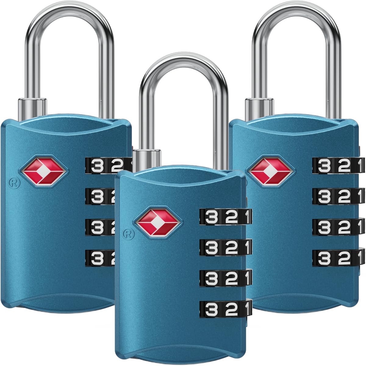 NOVLOCK TSA‑Goedgekeurd Reisslot – 4-Cijferig Kofferslot – Geschikt voor USA reizen – Hangslot voor Koffers - ShopVlot
