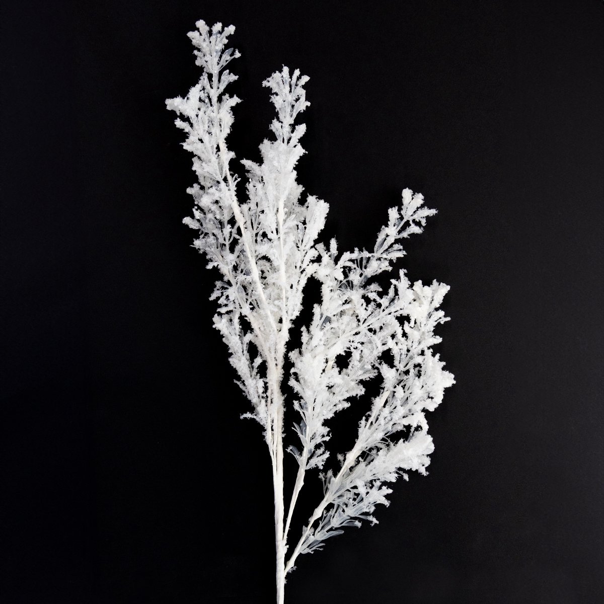 Kunstmatige tak mat decoratieve tak winterdecoratie wit 78cm 2 stuks