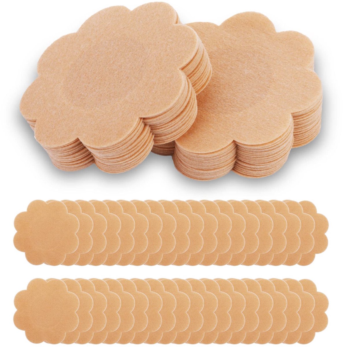 Tepelstickers – 40 Stuks – Onzichtbare Zelfklevende Tepelcovers – Waterbestendig – beige