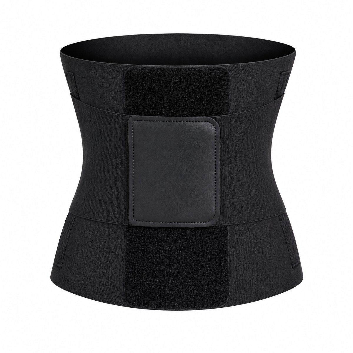 Gloovon - Waist Trainer - Buikband voor Afvallen - Taille Trainer met Warmtereflecterende Laag - Ondersteuning voor Sport & Houding - Maat L - Zwart