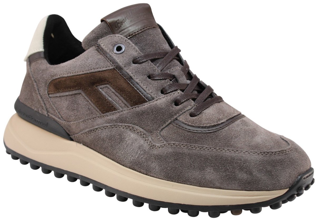 Floris Van Bommel Sfm-10139 Noppi Sneakers - Suède - Heren - Taupe - Maat 45⅓