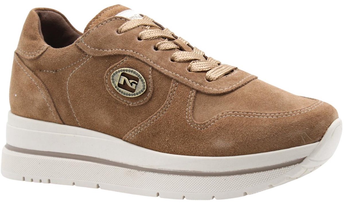Nero Giardini -Dames - camel - sneakers - maat 36
