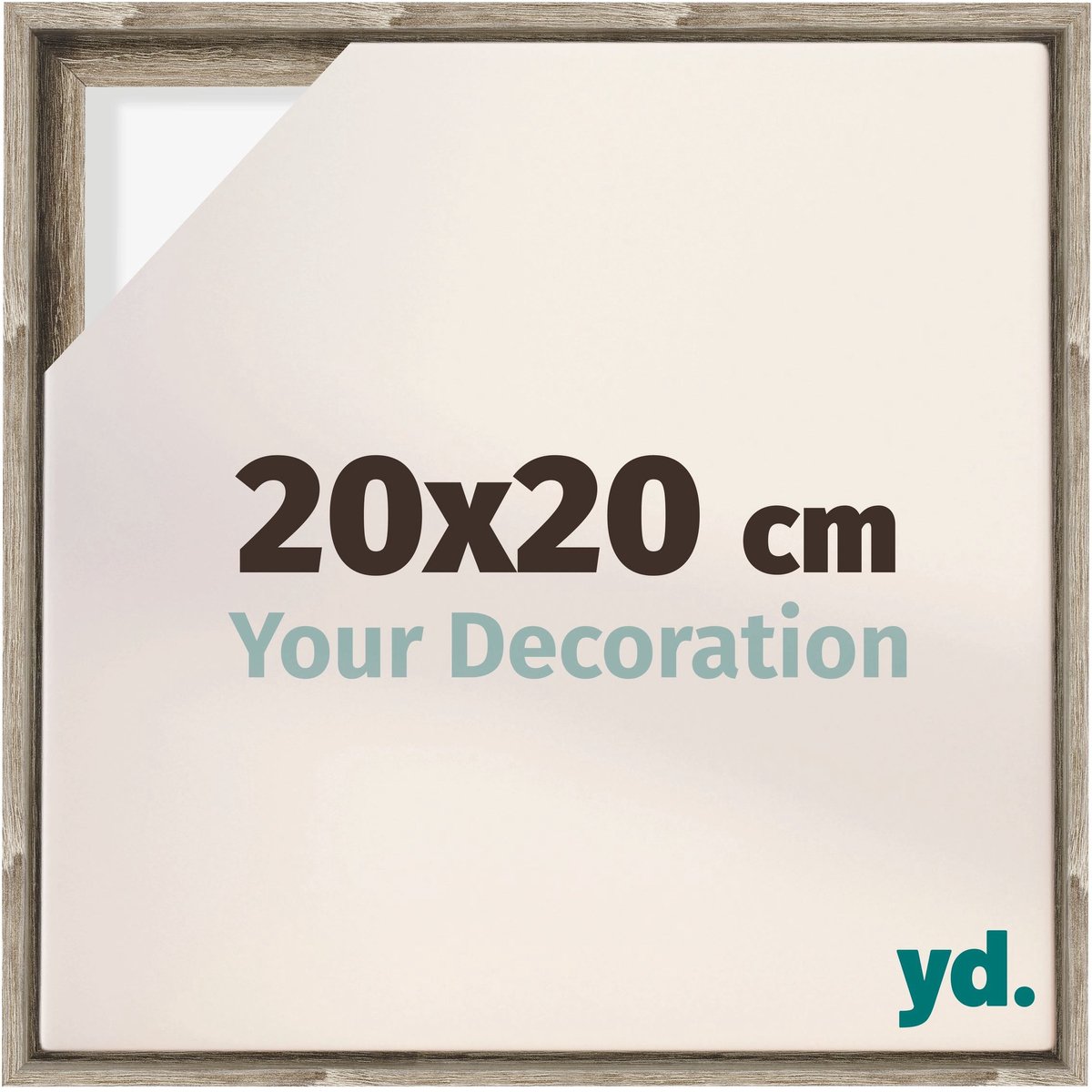 yd. yd, Baklijst 20x20 cm Sonoma Eiken - Lijst voor Canvasdoek - MDF Lyon