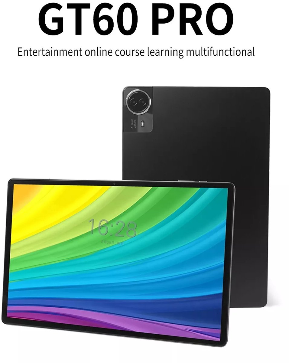 Nieuwe tablet met 14-inch HD-scherm, Android 14, 8 GB RAM + 512 GB ROM + Bluetooth-toetsenbord