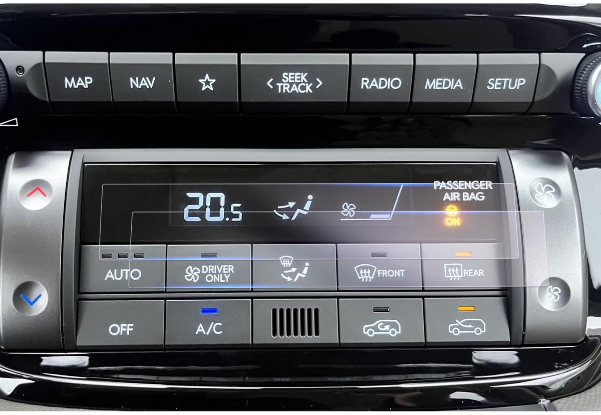Airconditioning beschermfolie - Nano displaybeschermfolie - 6H krasbestendig - Geschikt voor Hyundai Inster 2025 2026 - ShopVlot