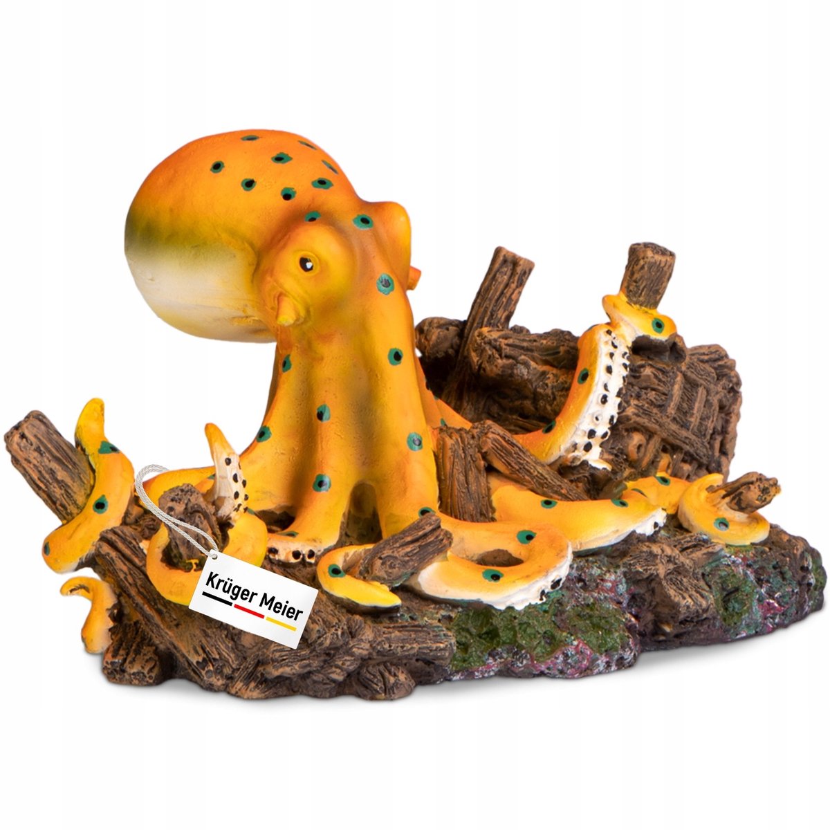 Octopus Schipswrak Decoratie Aquarium Zoetwater Zeewater 17cm