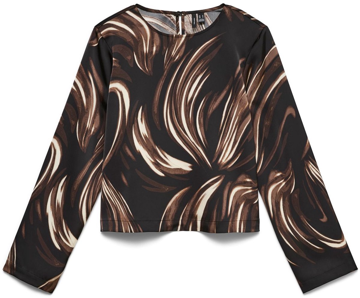VMMIRO L/S O-NECK SHORT TOP WVN