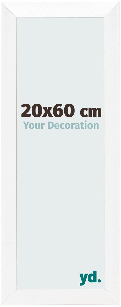 yd. Your Decoration - Fotolijst 20x60 cm - MDF - Wit Hoogglans - Pisa