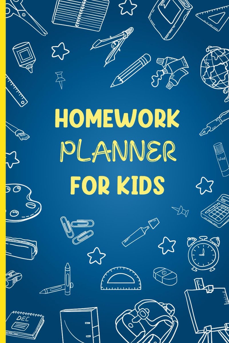Homework Planner for Kids: Simple Organizer for Tracking Daily School Assignments - Compact and Portable Size - ShopVlot