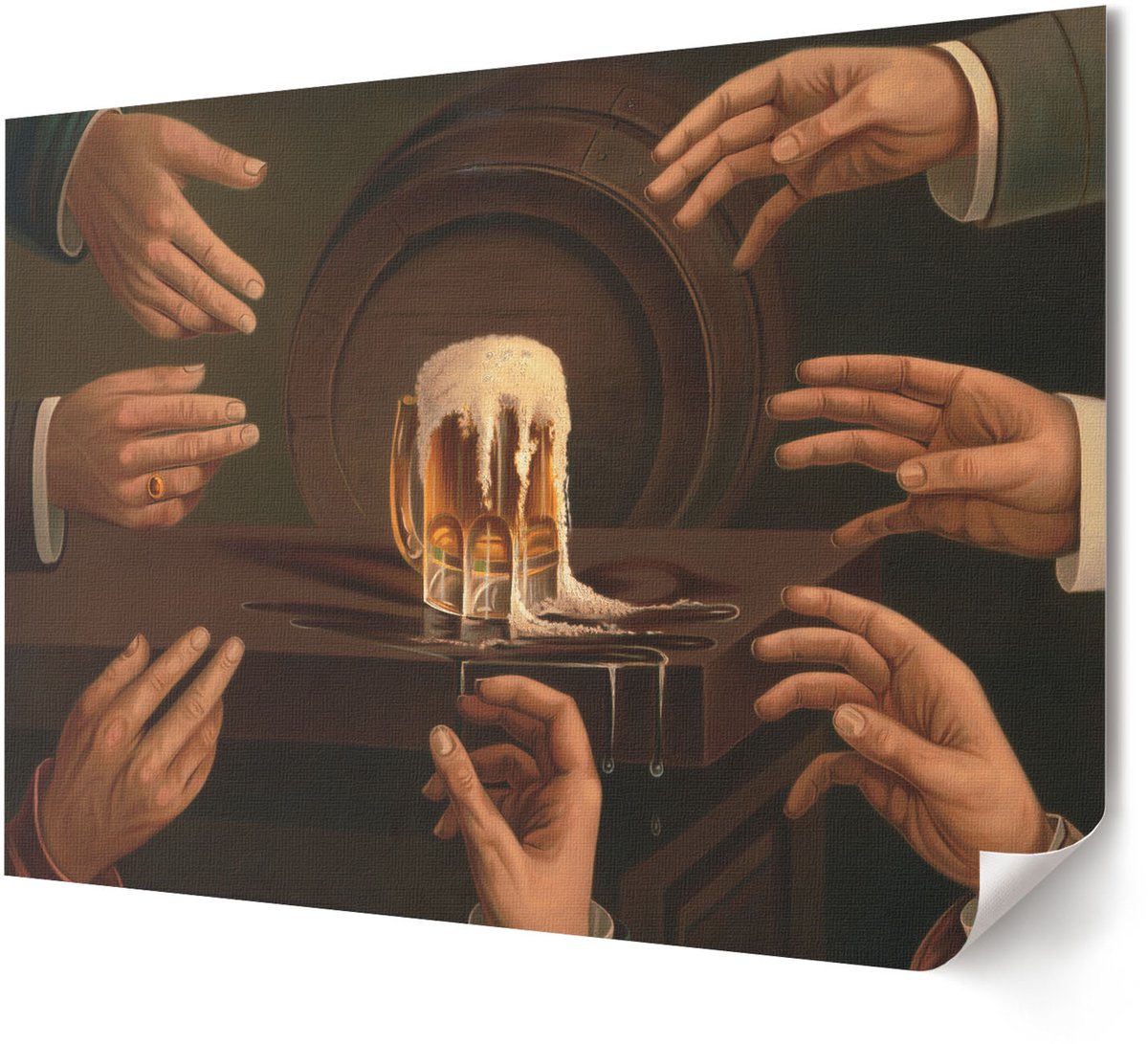 Coloray Canvas Poster Polycanvas - Architectuurstudies, Tekening - A4 - Romig Poster - Rechthoek - Decoratieve poster - Woonkamer, Slaapkamer, Kantoor - Architectonisch