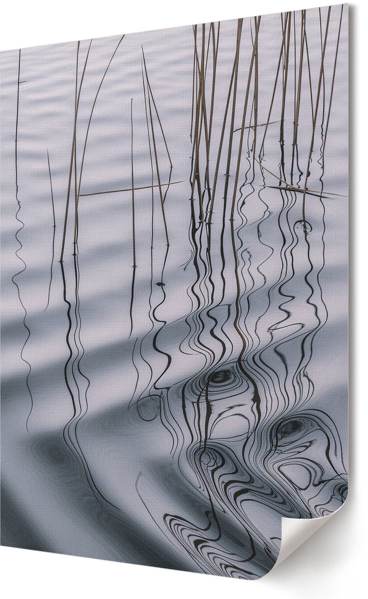 Coloray Polycanvas Wandposter - Stedelijke Elegantie, Fotografie - A3 - Grijs Poster - Rechthoek - Muurkunst - Woonkamer, Slaapkamer, Kantoor - Modern