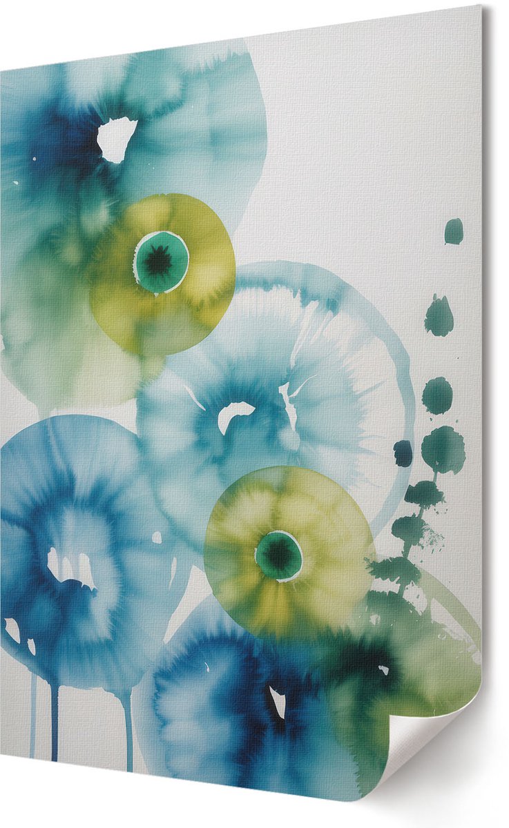 Coloray Polycanvas Poster - Koffiebonen, Fotografie - A3 - Bruin Motief - Rechthoek - Kunstposter - Woonkamer, Slaapkamer, Kantoor - Klassiek
