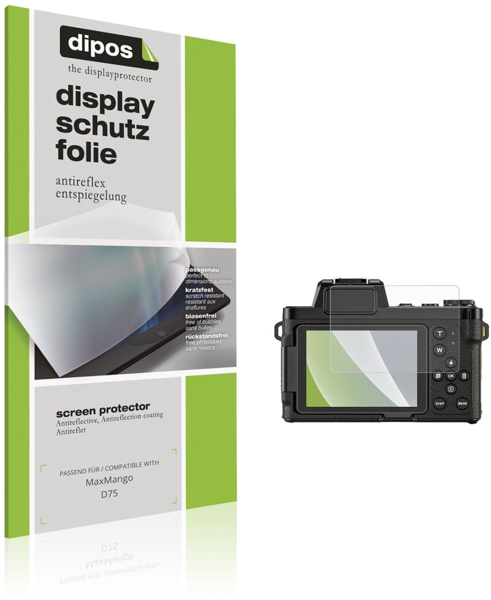 dipos – 4x Matte Beschermfolie geschikt voor MaxMango D75 | Krasbestendige & antireflecterende Screenprotector Ultra-Thin