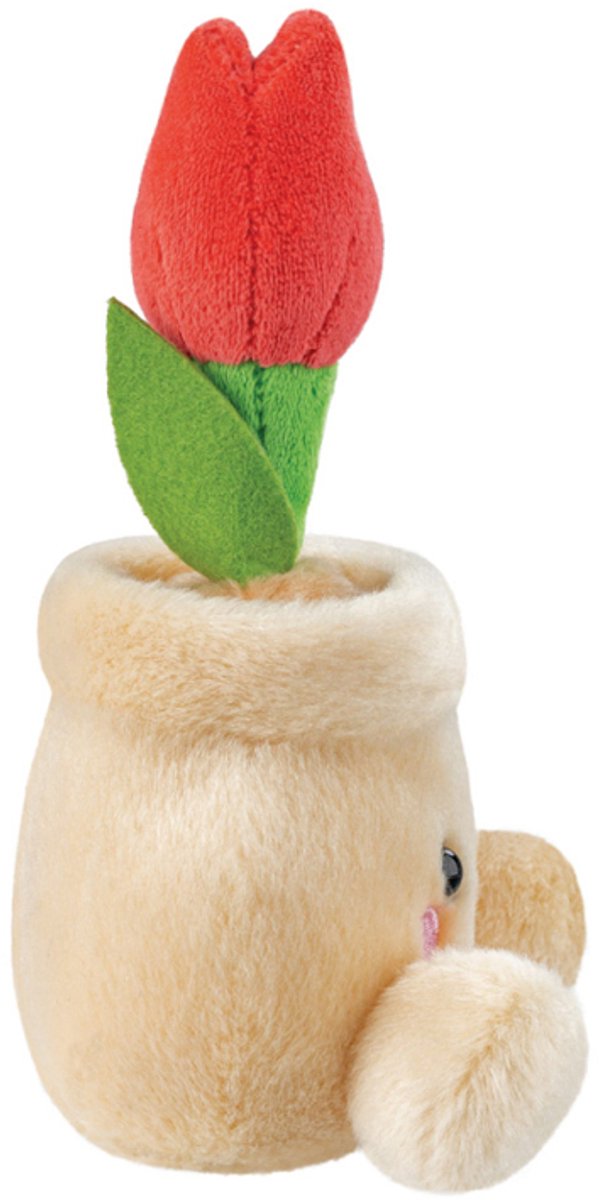 Aurora Knuffel - Palm Pals Tulp in Pot - 13 cm