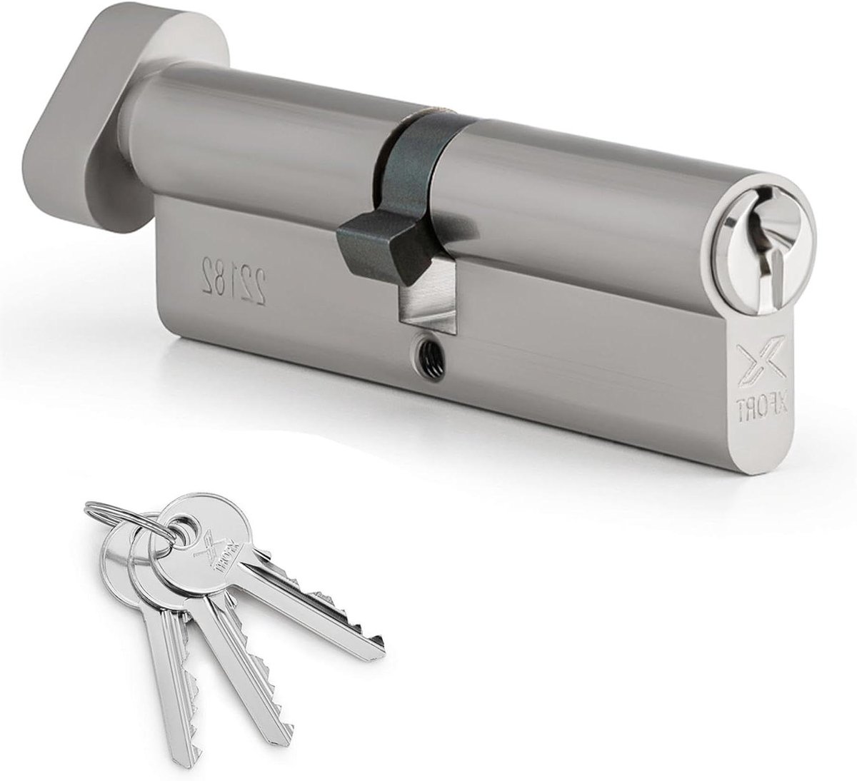 Veiligheidsslot Deur - Cilinderslot Duimdraai - Huisbeveiliging Verbeteren - Anti Bump Boor Pick - 90 mm - Chroom