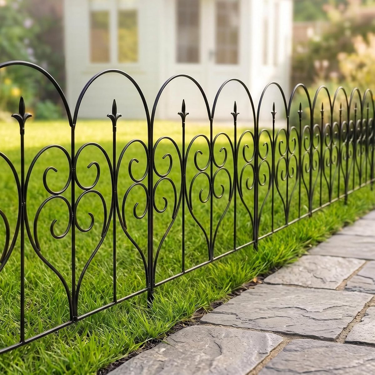 Decoratieve Tuinhek van 80 cm Hoog en 60 cm Breed - Ideaal voor Tuin, Balkon en Terras