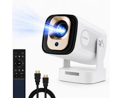 Lumistar® Horizon Mini Beamer - Full HD LED - Alles-in-één Smart TV Projector - 2026 model - Android 13.0 - WiFi 6 & Bluetooth 5.4 - 4k support - Beamer - Home Cinema - Wit