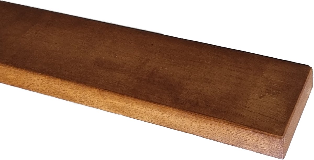 GoudmetHout Zwevende wandplank - donker eiken - 240 x 10 cm - Blinde Montage