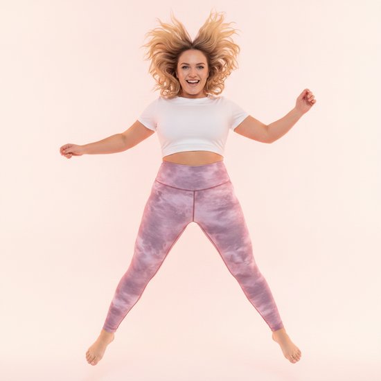 Grote maat sport legging faded not wasted pink XXXL — afbeelding 5