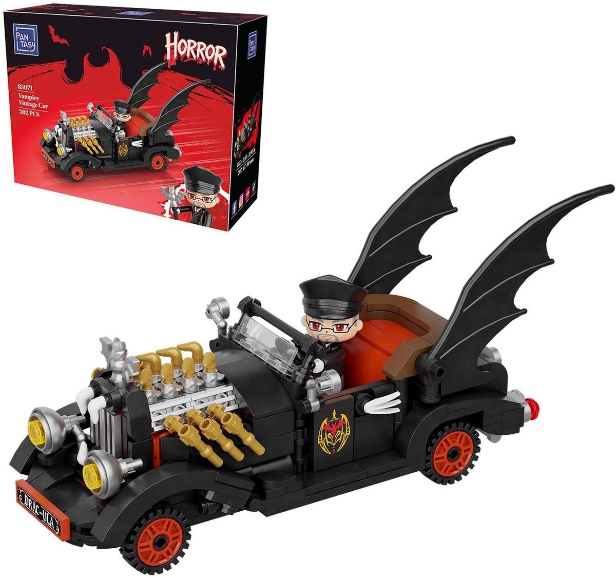 Elzusha - Vampier Hot Rod Bouwmodel - Gotische Halloween Display