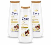 3 x Dove Douchecrème - Nourishing Care - Arganolie - 225 ml - Voordeelverpakking - 3 stuks