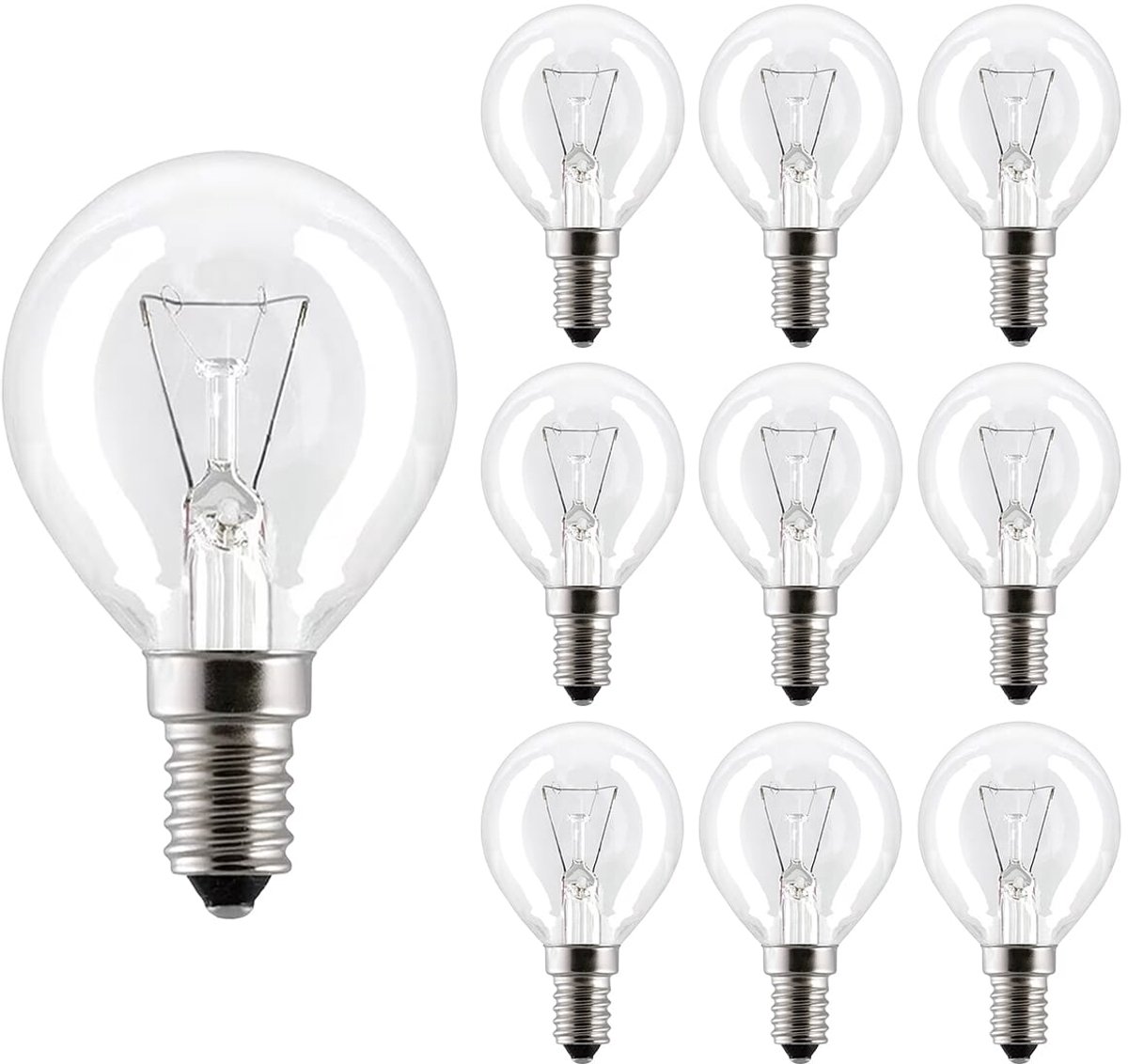VITO Calor - Ovenlamp E14 - 40W 600lm 2800K - Warm Wit Licht - G45 - 300°C Hittebestendig - 10 stuks