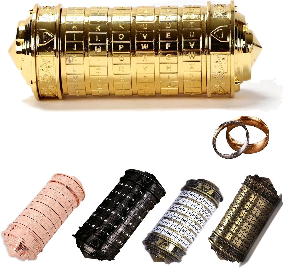 Mini Cryptex Retro Cylinder Slot - Creatieve en Romantische Cadeaubox voor Verjaardag, Valentijn en Kerst