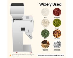 Automatische Vulmachine 200W - Nauwkeurige Weegfunctie - 10-999g Vulbereik - RVS - Vloerstaand - Voetpedaalbediening