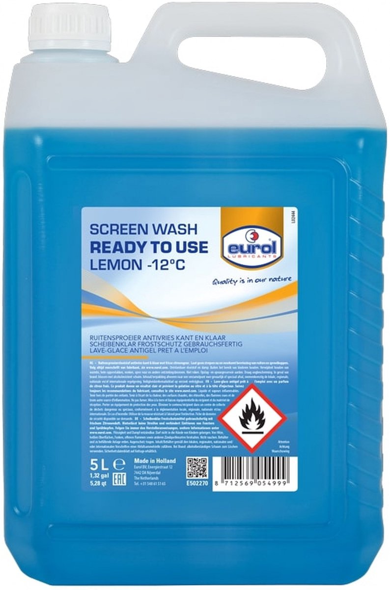 Eurol Screenwash Lemon -22°C 5 liter