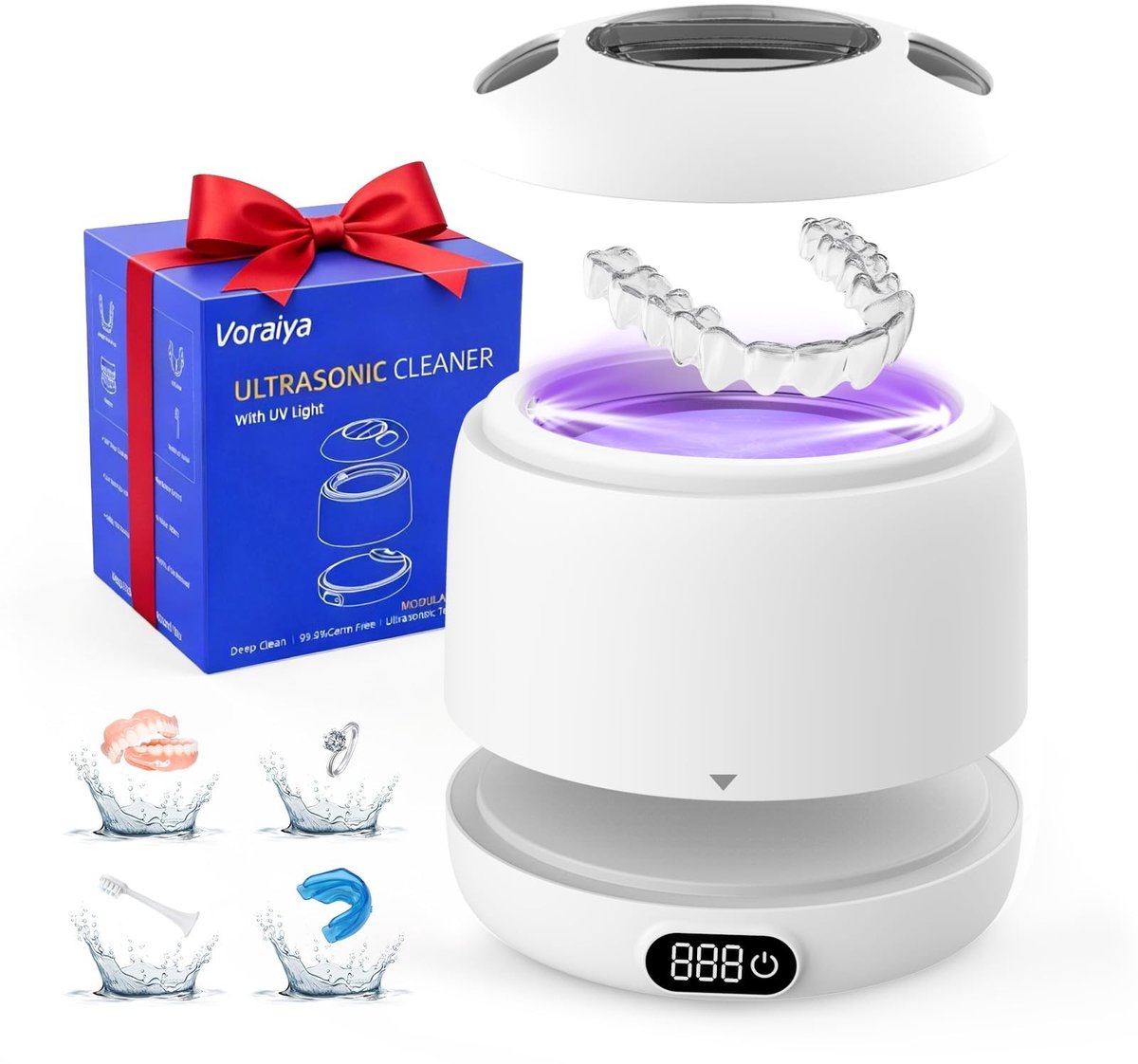 Elzusha - Voraiya Ultrasonische Cleaner met Digitale Timer