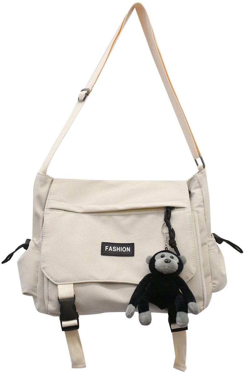 Elzusha - Kawaii Schoudertas met Pins en Ornament - Casual Crossbody