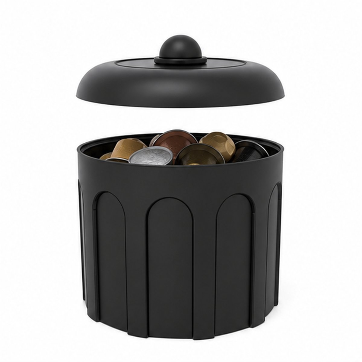 Fiastra Imperium universele houder voor koffiecups - Zwart