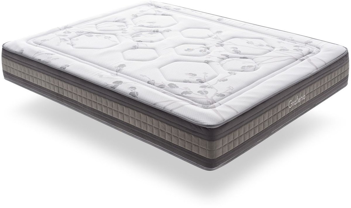 Matris Matras met verpakte veren 140x180 Grafene Design & Comfort 29cm±2. Matris Blanco