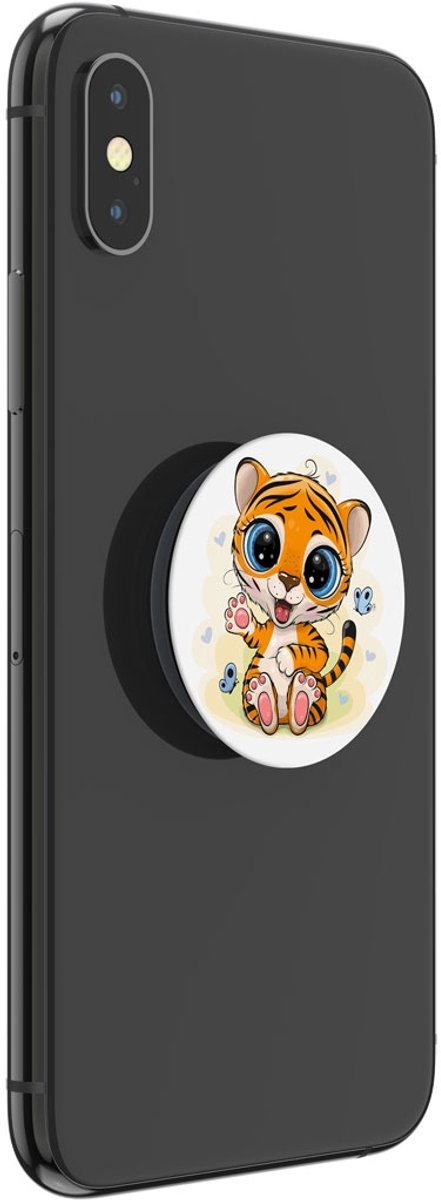 PopSockets PopGrip Basic - Telefoonbutton en Standaard (niet verwisselbaar) - Happy Cat