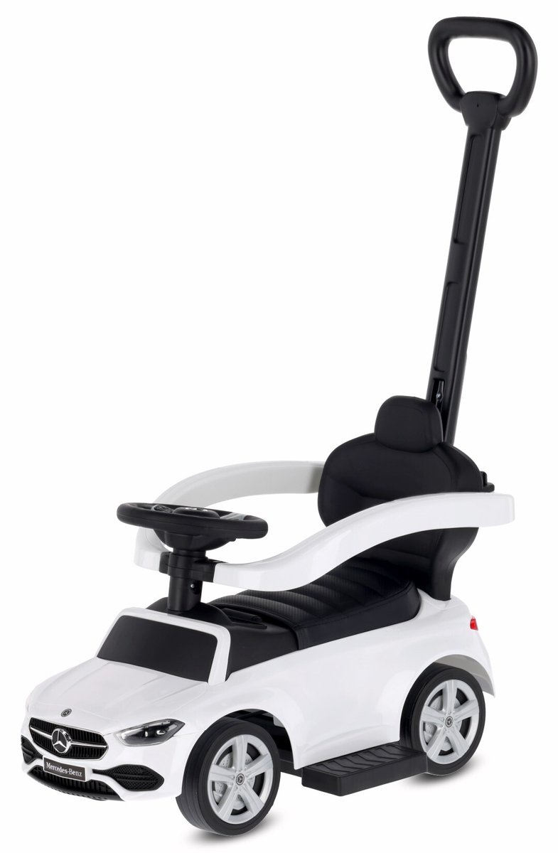 SUN BABY Loopauto vanaf 12 maanden Mercedes C-Class met voetsteun wit