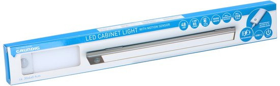 Grundig LED Lamp - Kastverlichting met Bewegingssensor - Kast lamp - 3 Standen - USB Oplaadbaar - Kastverlichting met Eenvoudige Bevestiging - Wit van Grundig — afbeelding 4