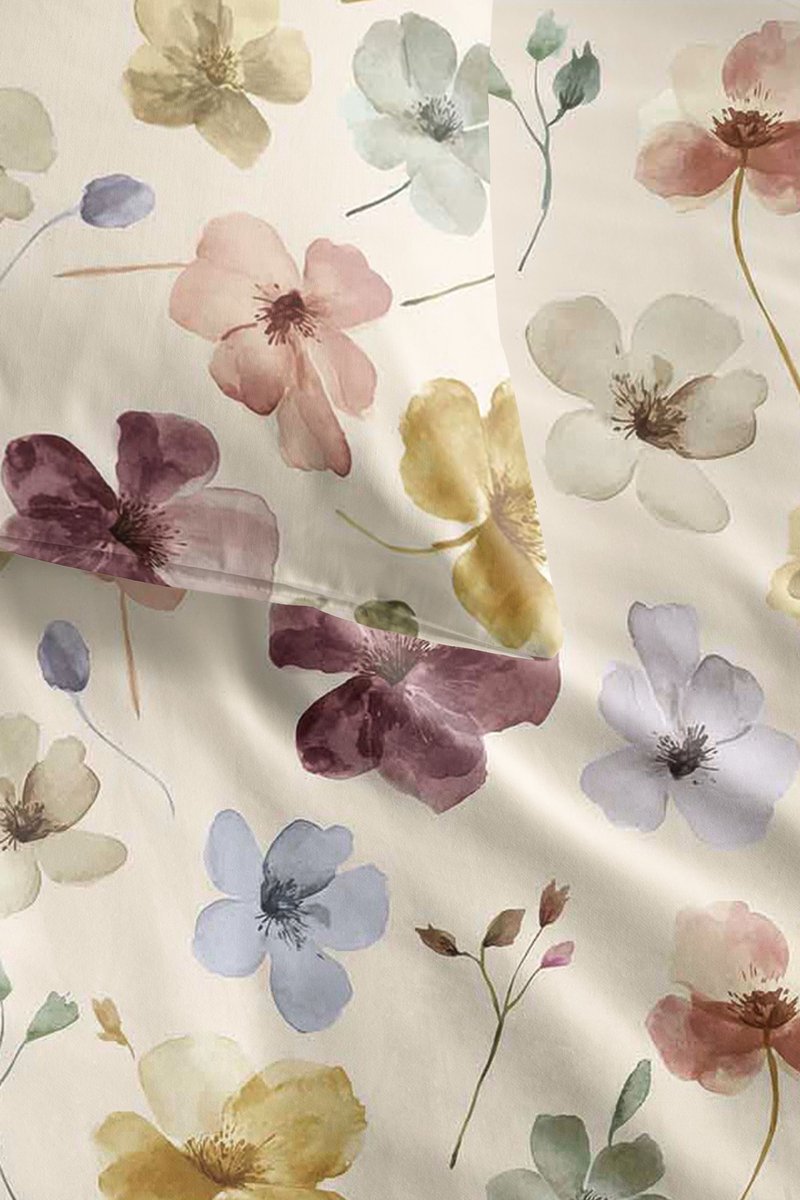 Ariadne at Home Fleurs dekbedovertrek - Tweepersoons - 200 x 200/220 cm - Multi