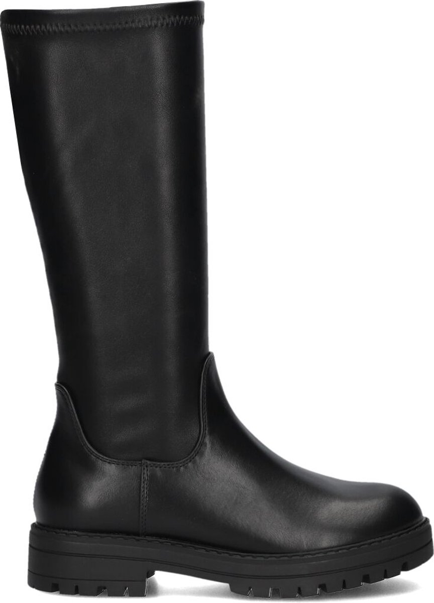 Wysh C0600-4 Laarzen - Leatherlook - Meisjes - Zwart - Maat 33