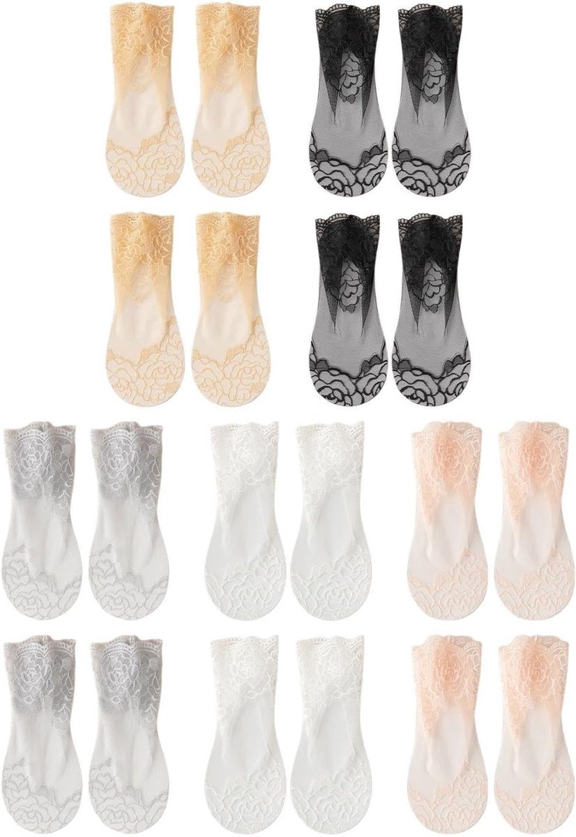 Sexy Visnet Kousen voor Dames, Ademend en Antislip, Perfect voor Mode en Feestjes, Zwart, M