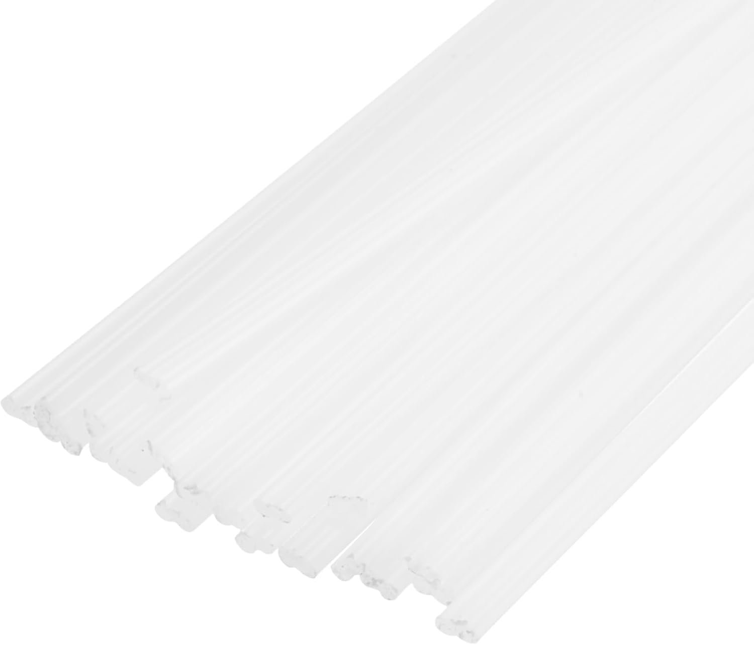 Lasstaven 25,4 cm - kunststof - wit - ideaal voor kunststof reparaties - 20 stuks - m-winkel