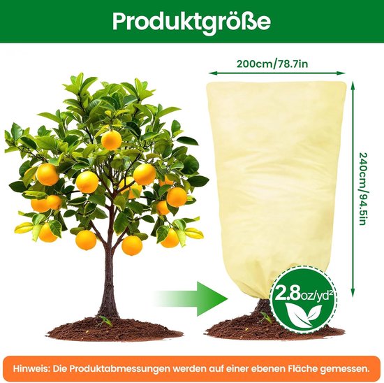 Winterbescherming voor planten, 200-240 cm — afbeelding 3