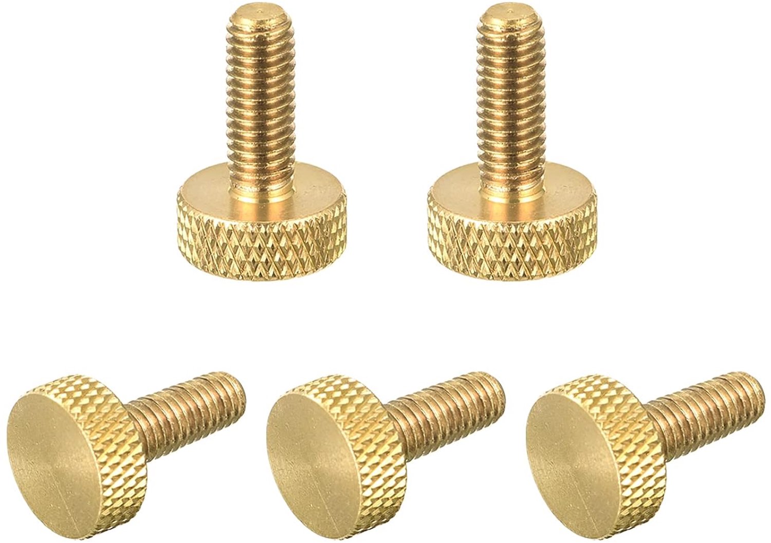 kartelschroeven M5x12mm - messing - platte greep - bevestigingen voor elektronisch mechanisch - 5 stuks - m-winkel