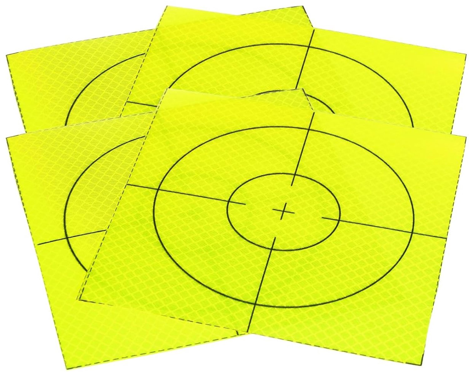 Reflecterende vellen voor topografie 150 mm x 150 mm - zelfklevend acryl - nauwkeurige meting - Vemera