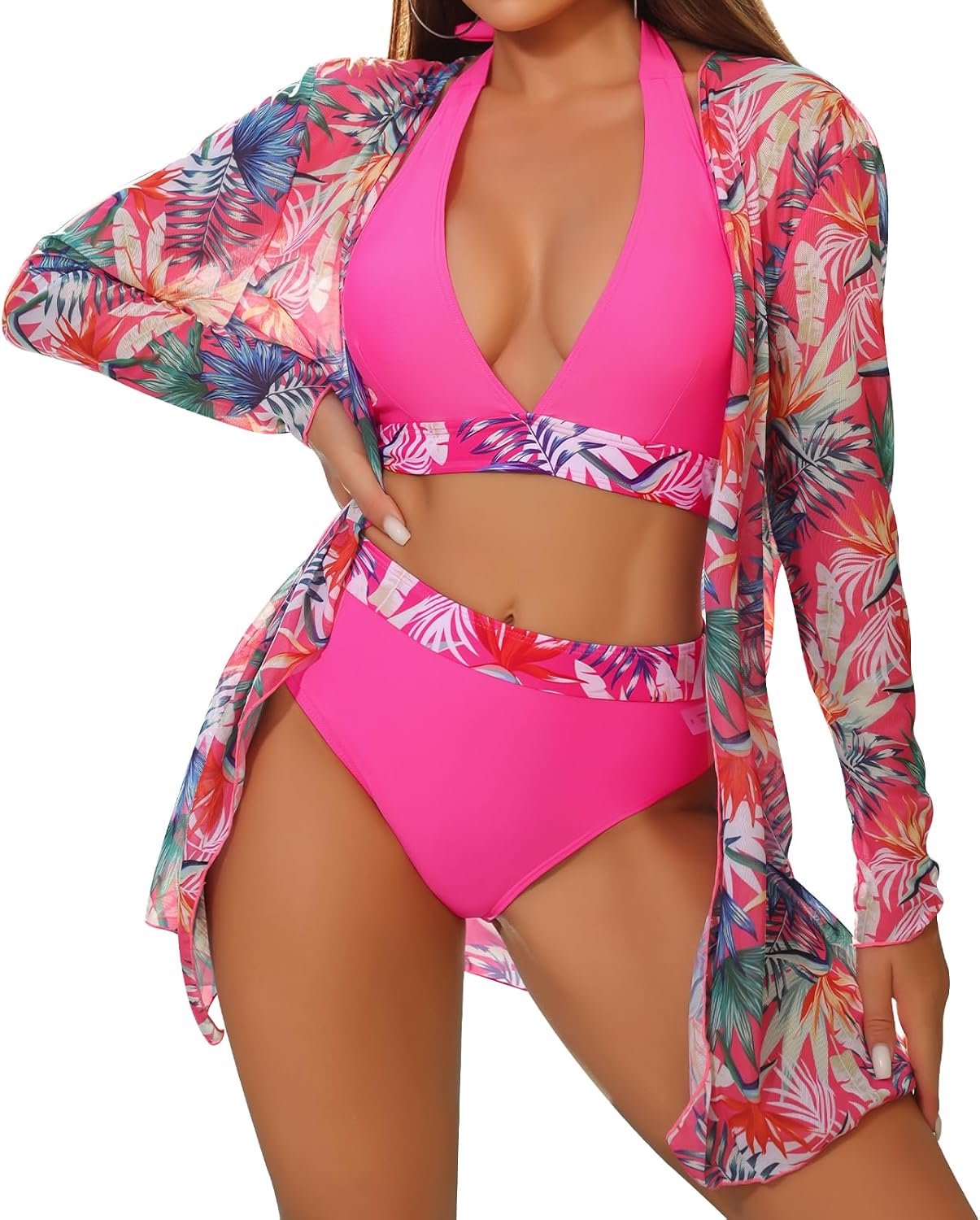 Bikini set 3-delig met halternek