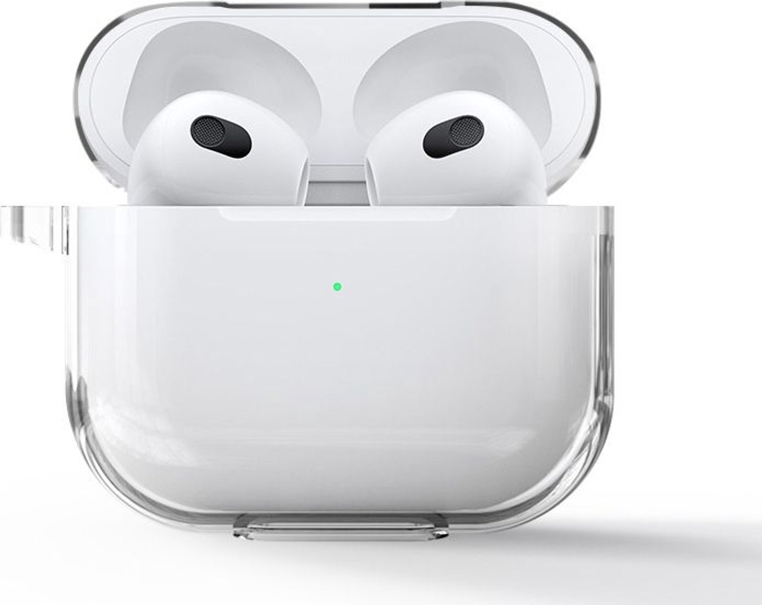 Mobigear Hoesje geschikt voor Apple AirPods 3 Hoesje Flexibel Siliconen | Mobigear | Doorzichtig Hoesje AirPods 3 - Transparant