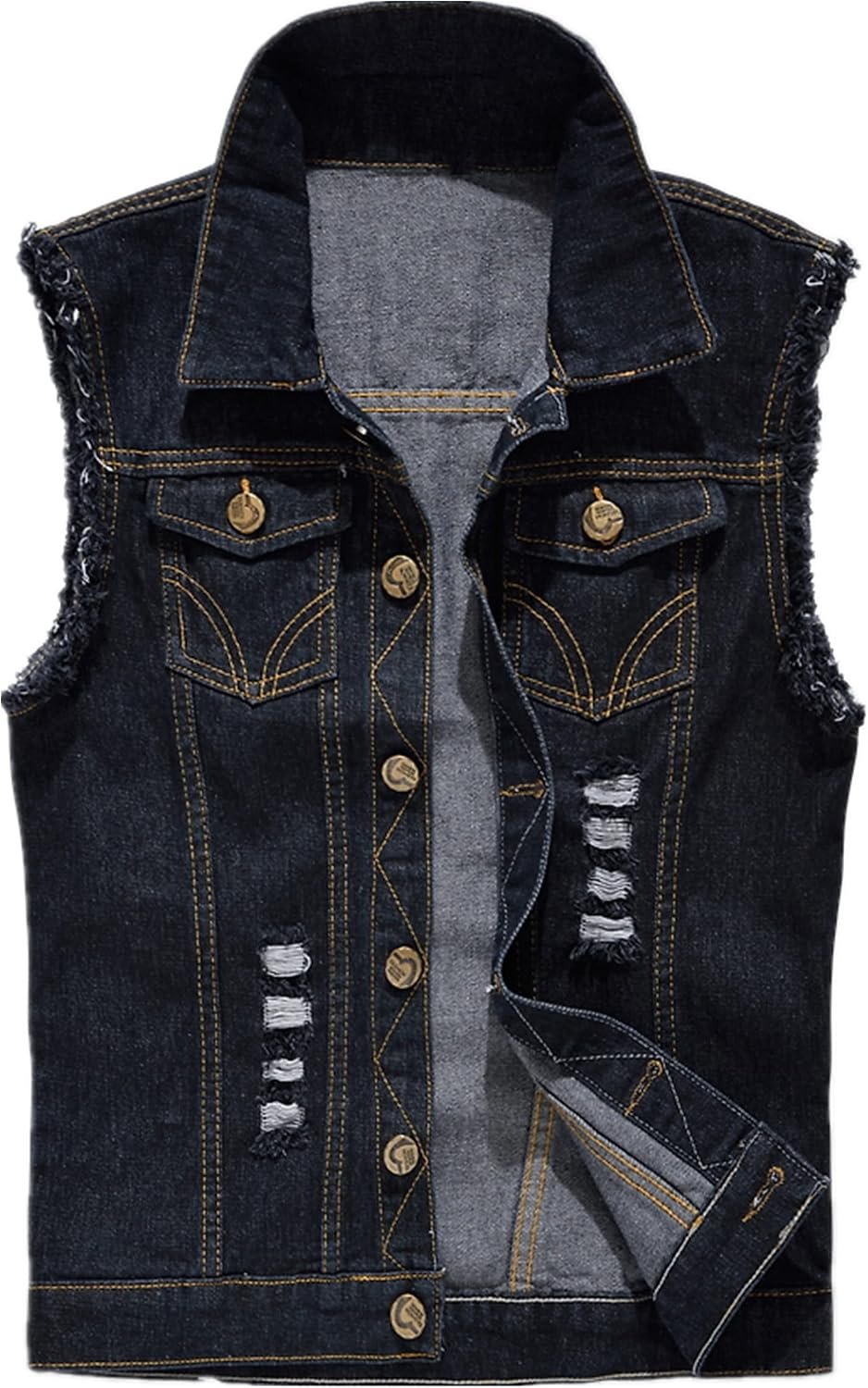 Vest, klassieke mouwen, dunne jas