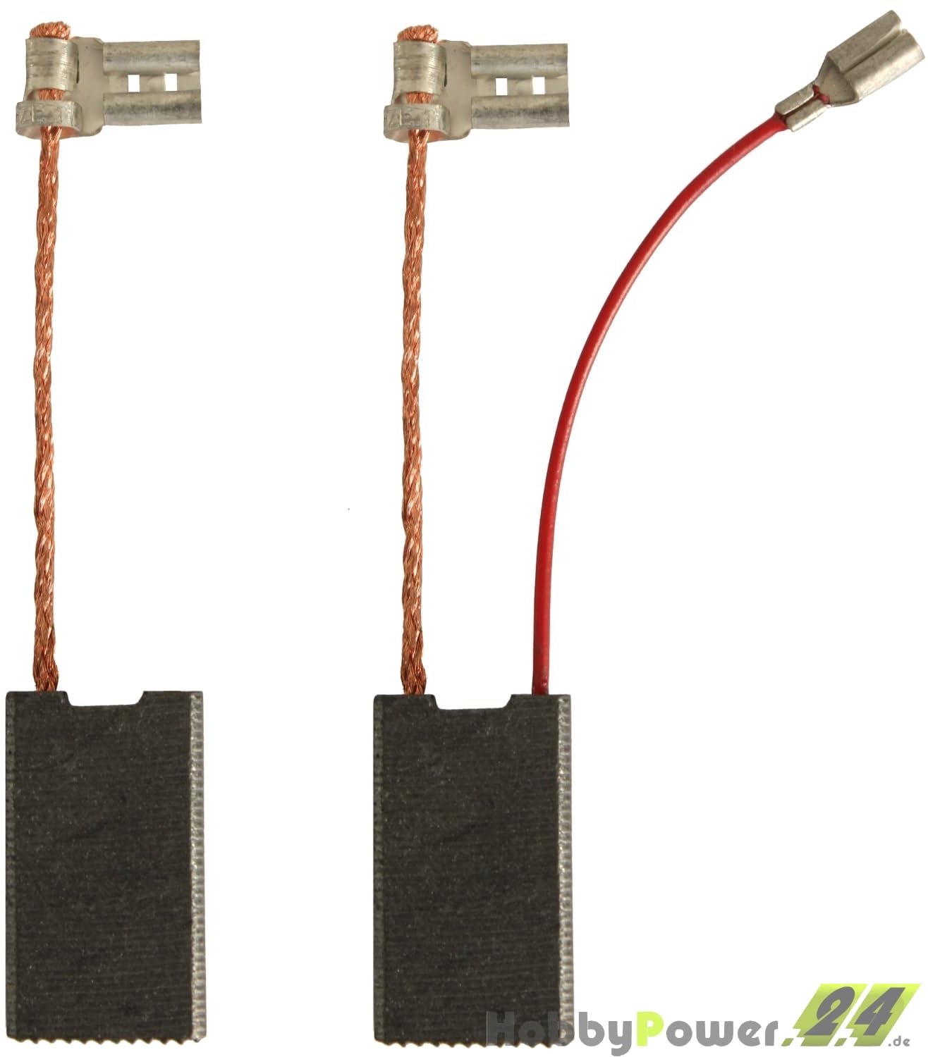Koolborstels 6,3x12,5x24mm - met servicekabel - geschikt voor Bosch GBH 5-40 DE 5-40DCE GSH 5 E 5CE DCE - ServiceTopper