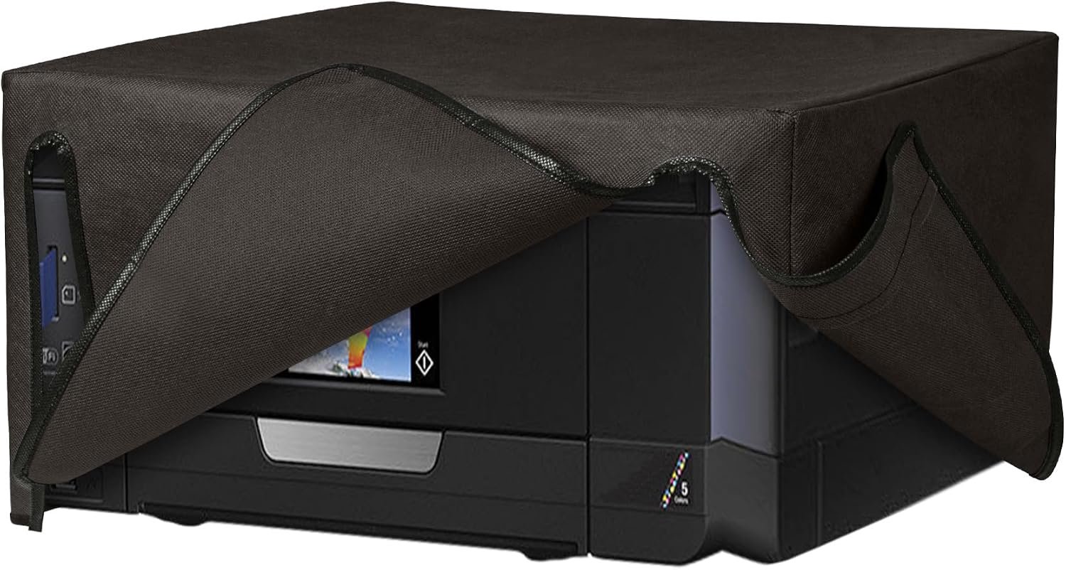 Beschermhoes voor printer - Compatibel met Epson Expression Premium XP-830 - Donkergrijs - Bescherming tegen stof en vuil - Vemera
