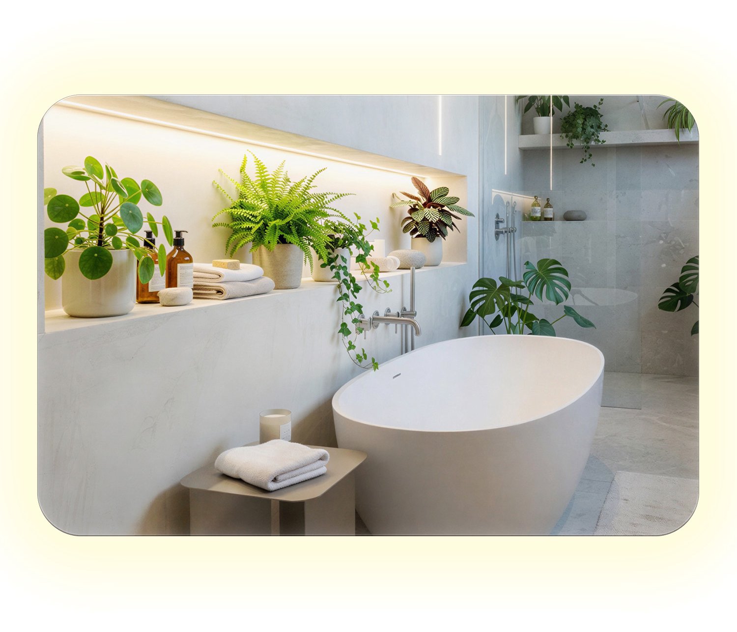 Coloray LED Spiegel - Badkamerspiegel met Afgeronde Vorm - 40 x 60 cm - LED Spiegel - Neutral Wit 4000K - Wandspiegel LED - Moderne Decoratieve Spiegel Neutraal Wit